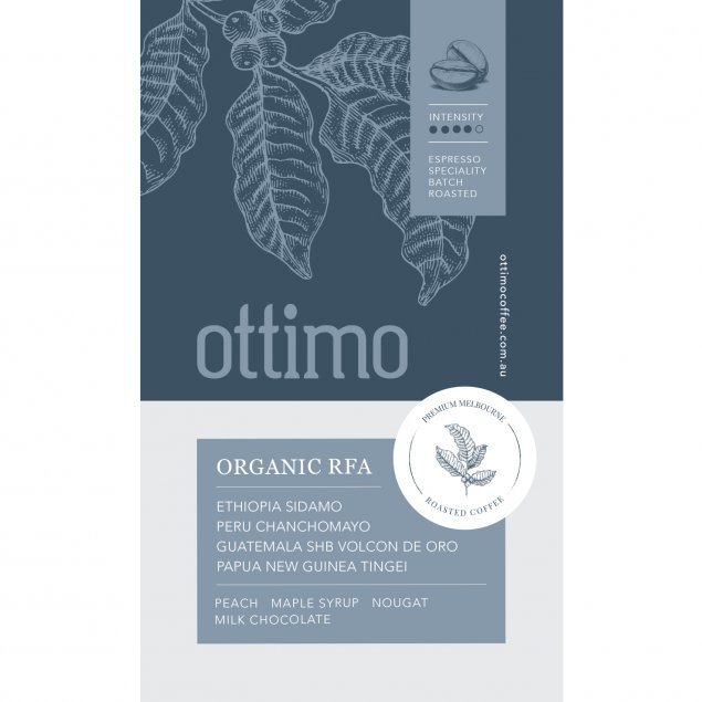 Ottimo Coffee Certified Organic Rainforest Alliance Coffee
