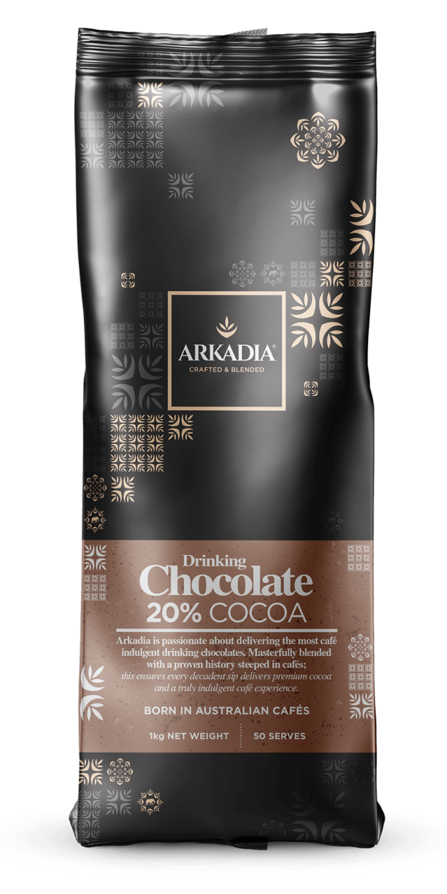 Arkadia Drinking Chocolate 20% Cocoa (Cappuccino Powder) 3 x 1kg