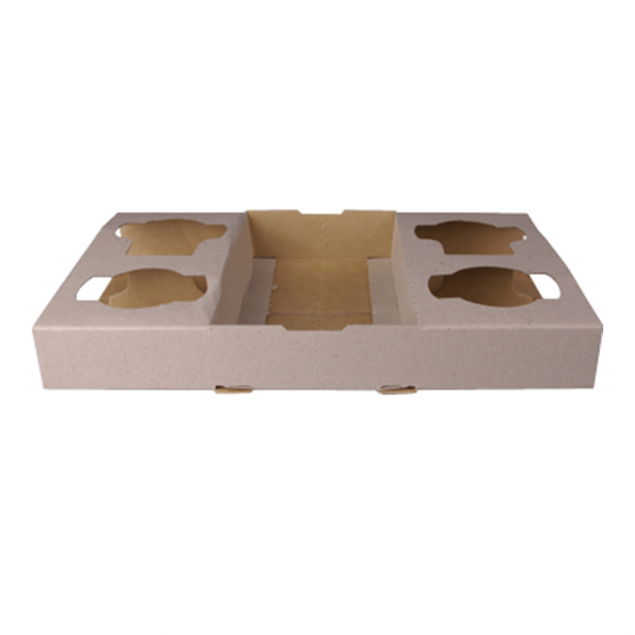 Carry Tray 4 Cup Recyclable & Splitable - 100